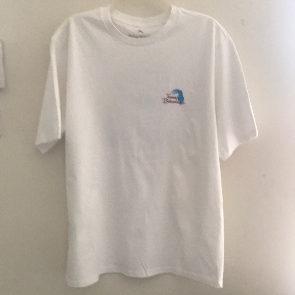 Tommy Bahama Mens White T- shirt Size Large